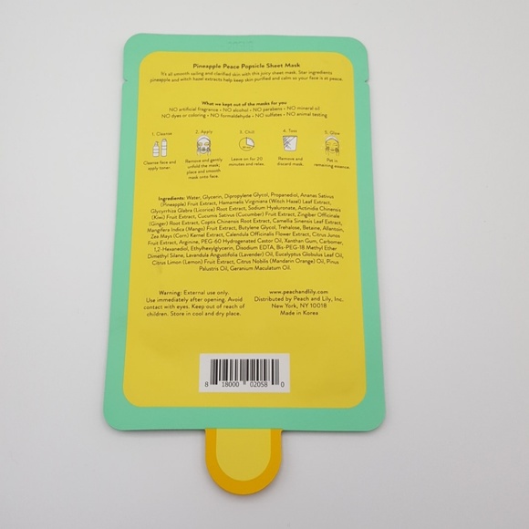 ☀ HOST PICK ☀ Sheet Masks 3 PACK - Pineapple Peace - Picture 5 of 5